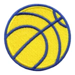 Golden State Warriors Basketball Parody Yellow Embroidery Patch