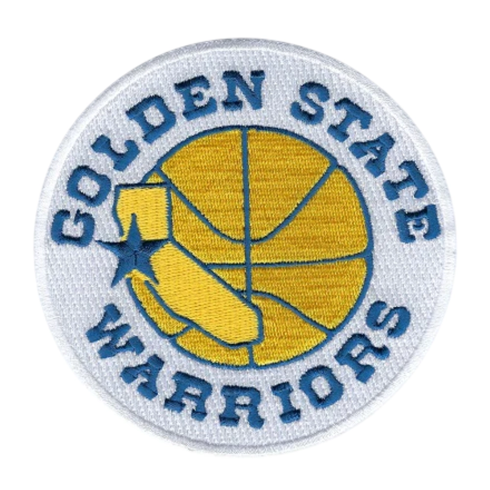 Golden State Warriors White Embroidery Patch