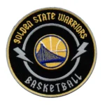 Golden State Warriors "Area Rock" Black Embroidery Patch