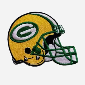 Green Bay Packers Helmet Yellow Logo Embroidery Patch