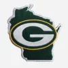 Green Bay Packers State Wood Sign Logo Embroidery Patch