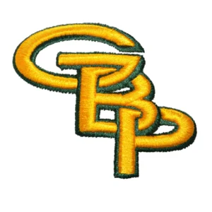 Green Bay Packers "GBP" Words Logo Embroidery Patch