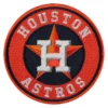 Houston Astros Team Logo Orange Embroidery Patch