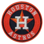 Houston Astros Team Logo Orange Embroidery Patch