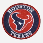 Houston Texans Round Red Embroidery Patch