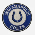 Indianapolis Colts Round Blue Embroidery Patch