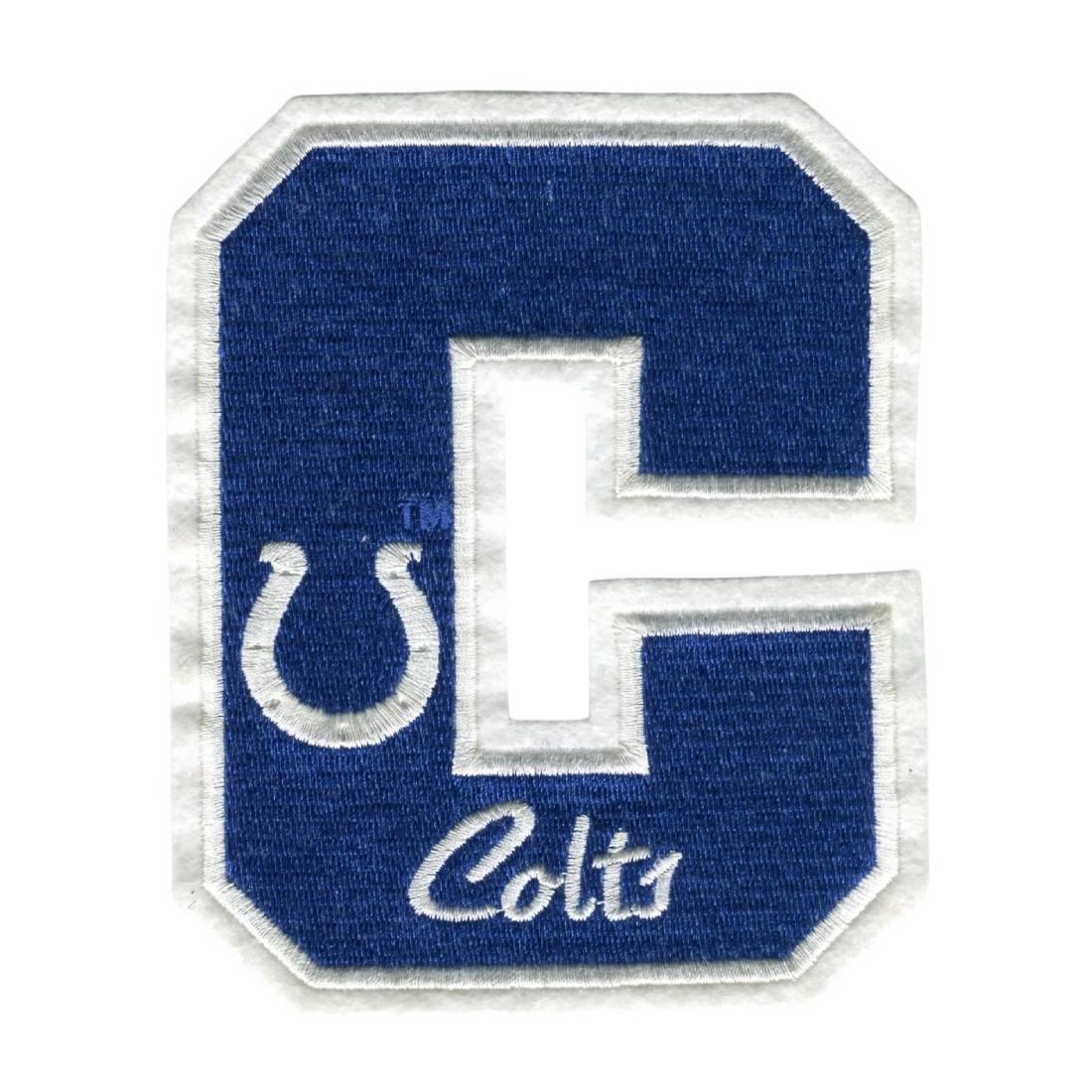Indianapolis Colts Vintage "C" Letter Embroidery Patch