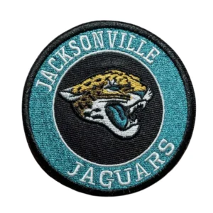 Jacksonville Jaguars Round Black Logo Embroidery Patch