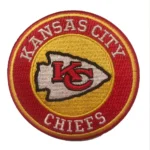 Kansas City Chiefs Round Red Embroidery Patch