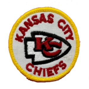 Kansas City Chiefs Round Red/White Embroidery Patch