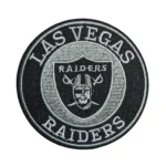 Las Vegas Raiders Round Black Logo Embroidery Patch
