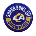 Los Angeles Rams LA Super Bowl LVI Blue Embroidery Patch
