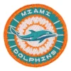Miami Dolphins Aqua/Orange Embroidery Patch