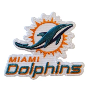 Miami Dolphins Aqua/White Embroidery Patch