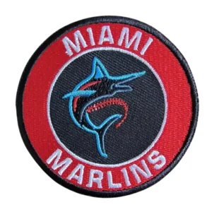 Miami Marlins Red Embroidery Patch