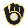 Milwaukee Brewers Ball & Glove 2016 Yellow/Navy Embroidery Patch