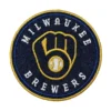 Milwaukee Brewers Round Navy Embroidery Patch