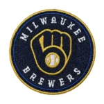 Milwaukee Brewers Round Navy Embroidery Patch
