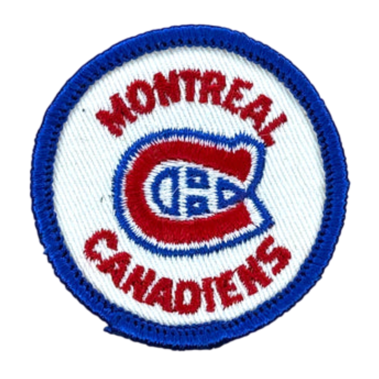 Montreal Canadiens Authentic Vintage Logo White Embroidery Patch