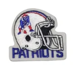 New England Patriots Vintage White Logo Embroidery Patch