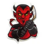 New Jersey Devils Devil Foto Mascot Embroidery Patch