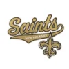 New Orleans Saints Letter "Saints" Team Logo Yellow Embroidery Patch