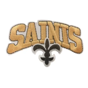 New Orleans Saints Letter Team Logo Yellow/Black Embroidery Patch