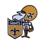 New Orleans Saints Team Logo Orange/White Embroidery Patch