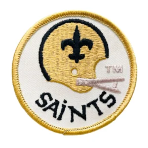 New Orleans Saints Vintage Team Round Logo Yellow Embroidery Patch
