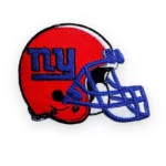 New York Giants NY Helmet Red Logo Embroidery Patch