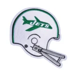 New York Jets Team Helmet New Logo White Embroidery Patch
