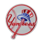 New York Yankees Primary Team Round White/Red Embroidery Patch