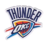 Oklahoma City Thunder Primary White Embroidery Patch