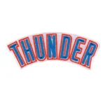 Oklahoma City Thunder Wordmark Blue Embroidery Patch