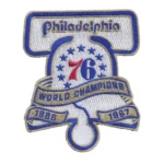 Philadelphia 76ers World Champions White Embroidery Patch