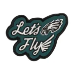 Philadelphia Eagles Let's FLY Letter Logo Embroidery Patch