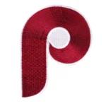 Philadelphia Phillies 'P' Wordmark Team Logo Red Embroidery Patch