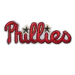 Philadelphia Phillies Text Red Embroidery Patch