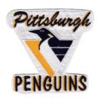 Pittsburgh Penguins 1992-2001 Vintage Team Logo Black Embroidery Patch
