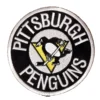 Pittsburgh Penguins Round Team Logo Black Embroidery Patch