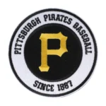 Pittsburgh Pirates 1887 Round Black/White Embroidery Patch
