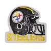 Pittsburgh Steelers 1980 Helmet Team Logo Black Embroidery Patch