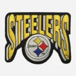 Pittsburgh Steelers Letter Team Logo Yellow Embroidery Patch
