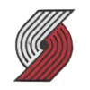 Portland Trailblazers White/Red Embroidery Patch