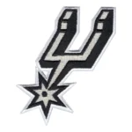 San Antonio Spurs 2017 Team Logo Black/White Embroidery Patch