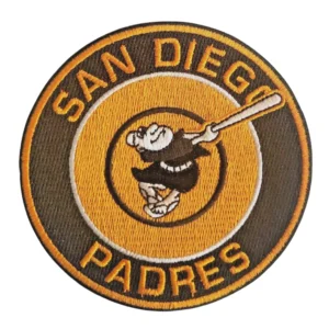 San Diego Padres Retro Swinging Friar Brown Embroidery Patch