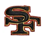 San Francisco 49ers Team Logo Black Embroidery Patch