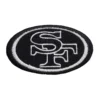 San Francisco 49ers Team Logo Black Embroidery Patch
