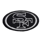 San Francisco 49ers Team Logo Black Embroidery Patch