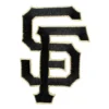San Francisco Giants 'SF' Script Logo Black Embroidery Patch